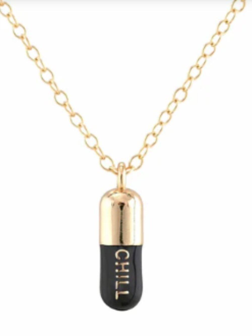 NEW Kris Nations Chill Pill Enamel Necklace